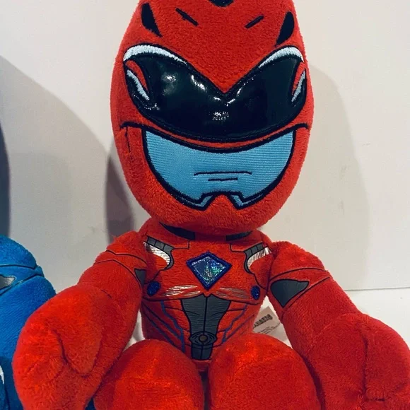 Power Rangers Blue and Red Plush Toy Movie Rangers 10” - Picture 3 of 9